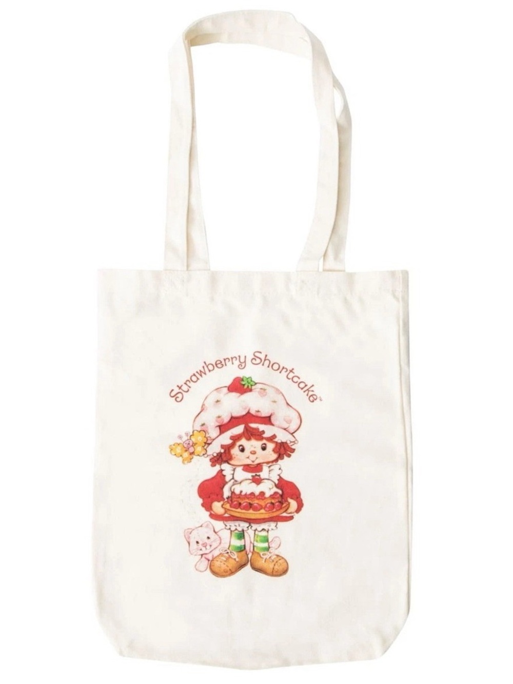 Strawberry Shortcake Cream Graphic canvas Tote Bag